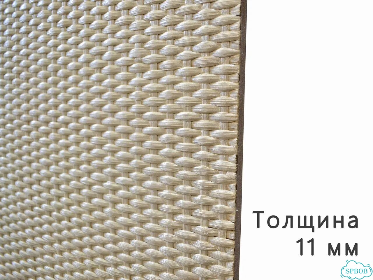 Стеновая панель, щит Клен белый перламутр 2750х880х11 мм лмдф ротанг фото 2