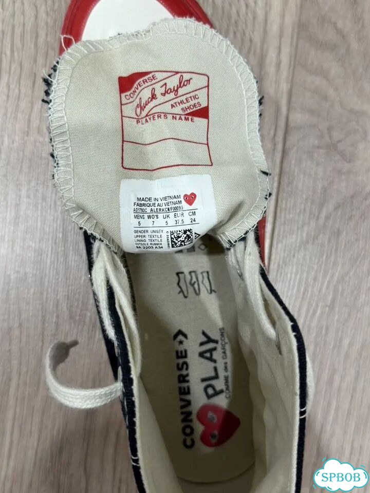 Кеды converse play comme des garcons фото 4