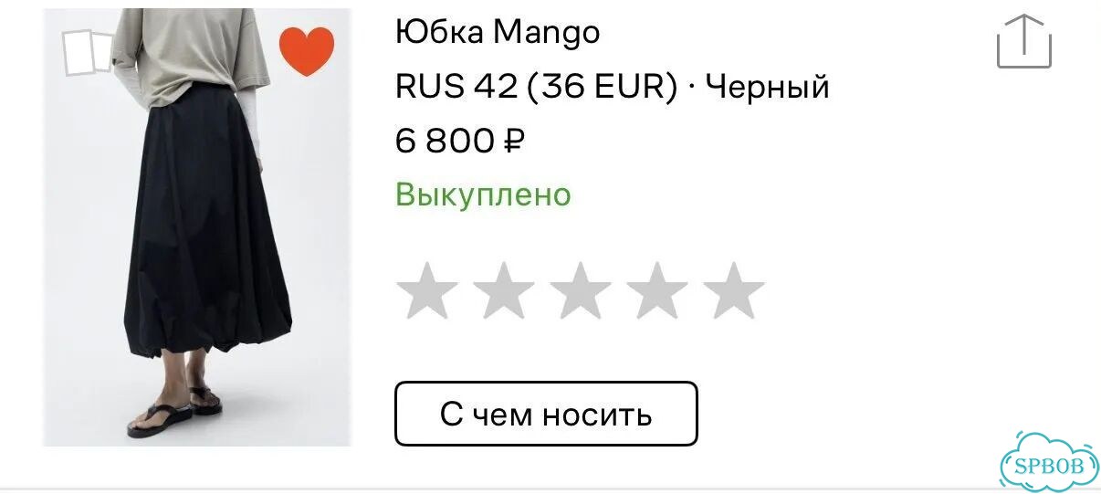 Юбка баллон черная фото 5