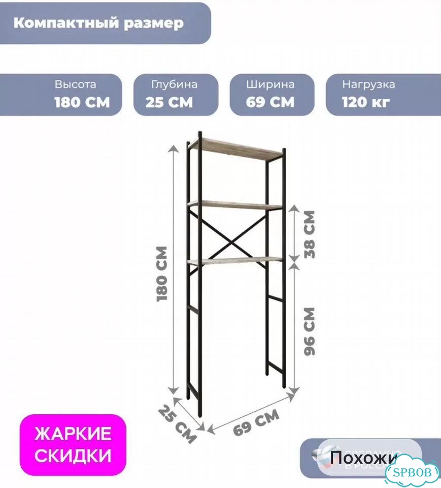 Стеллаж для ванной комнаты фото 2