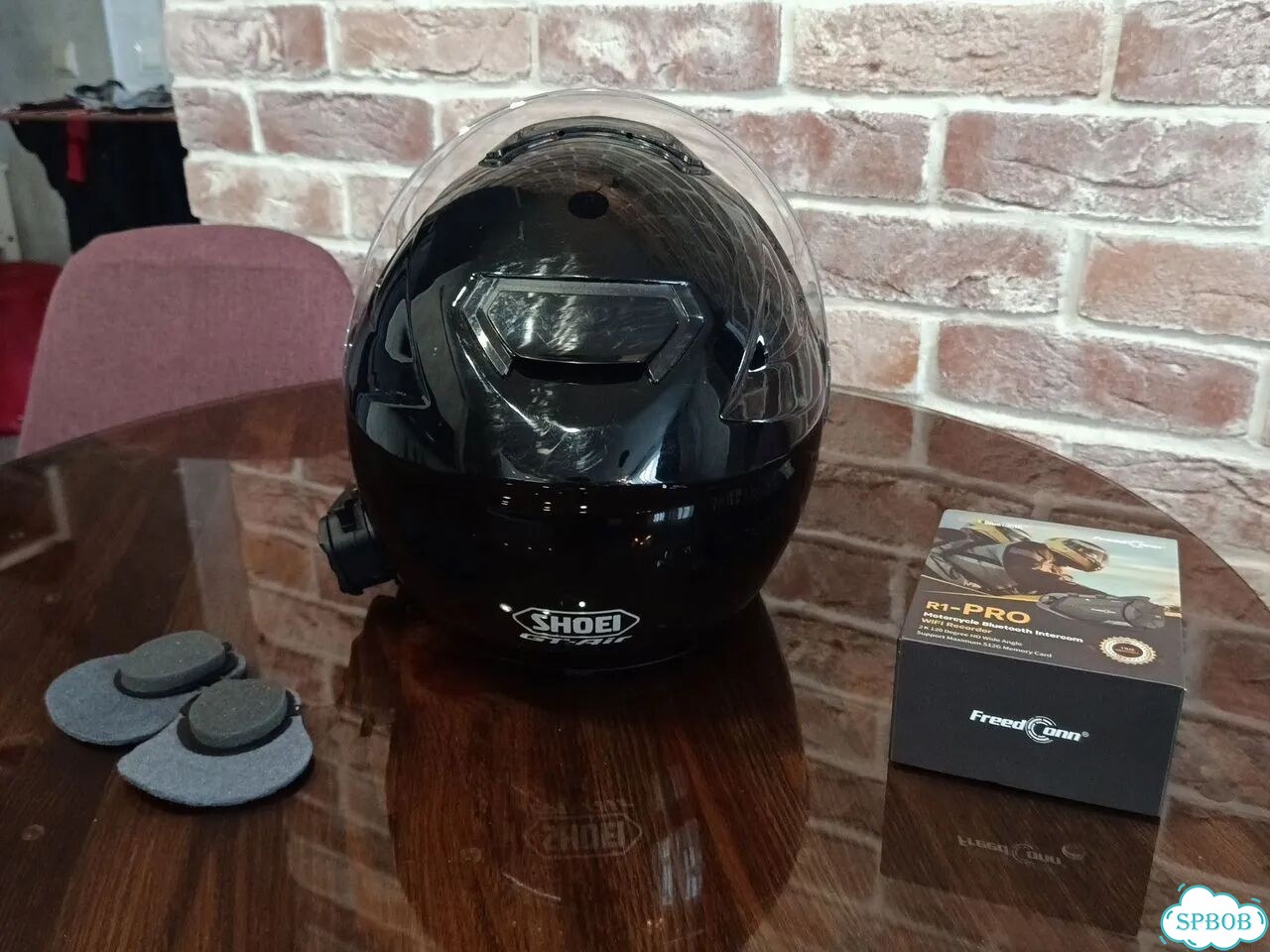 Шлем shoei gt air M + гарнитура фото 3