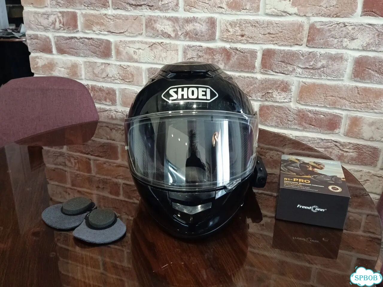 Шлем shoei gt air M + гарнитура фото 5
