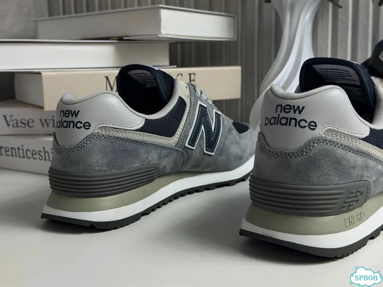 New Balance 574 Grey Navy фото 5