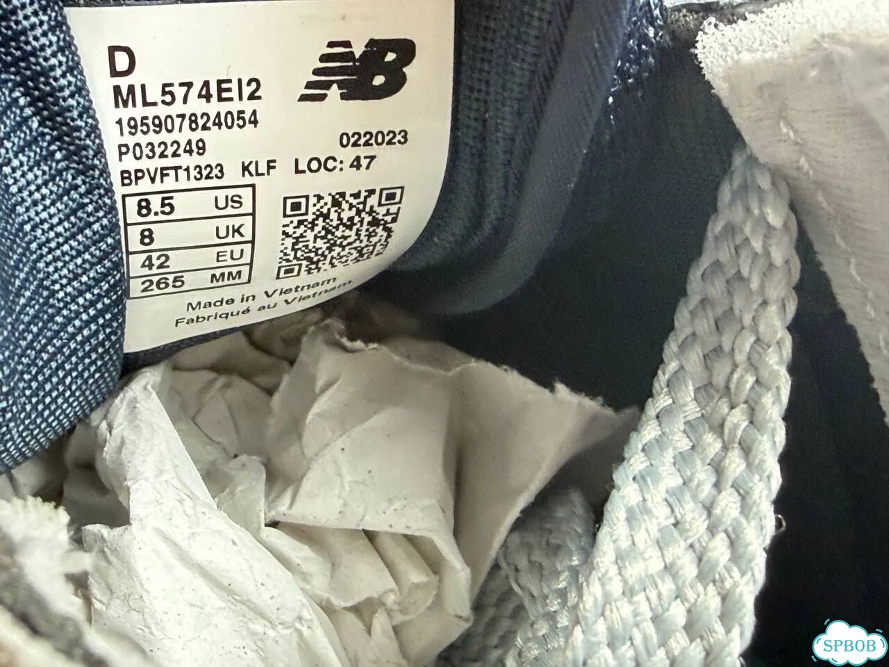 New Balance 574 Grey Navy фото 9