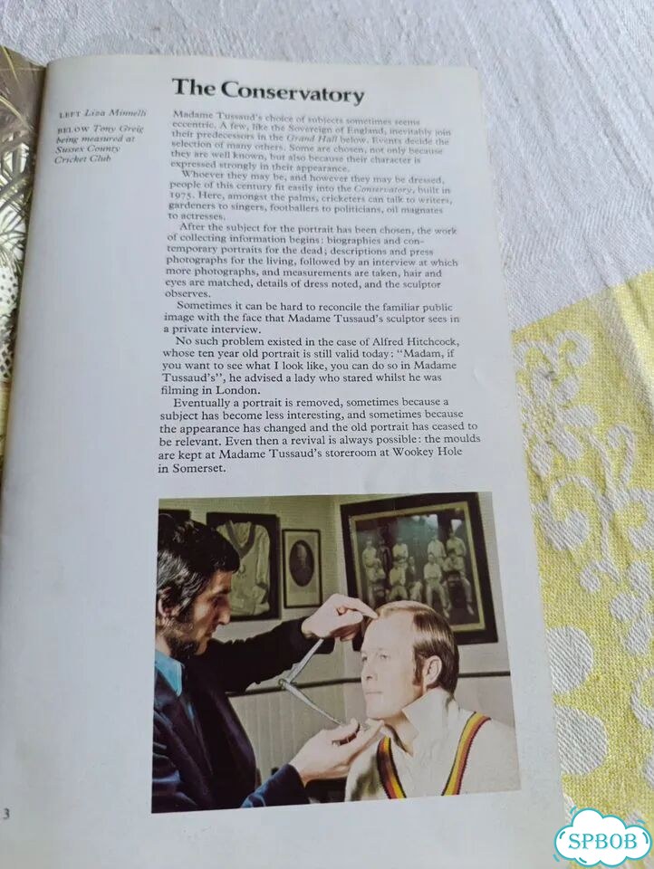 Музей мадам Тюссо. Альбом - книжка 1977 года фото 7