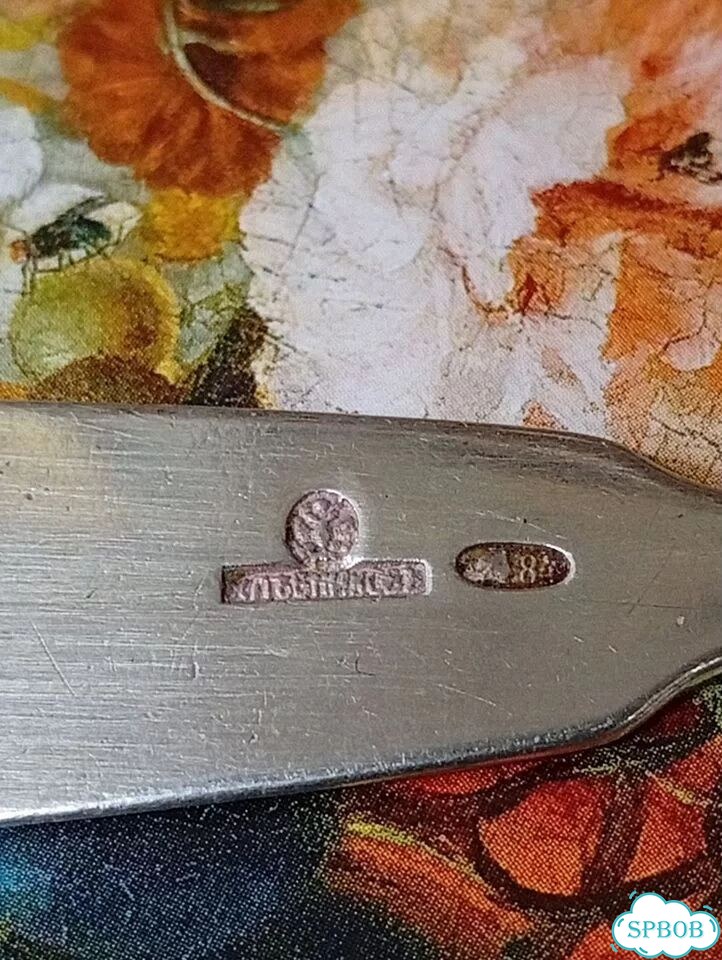 Чайная ложка 84 проба серебро фото 5