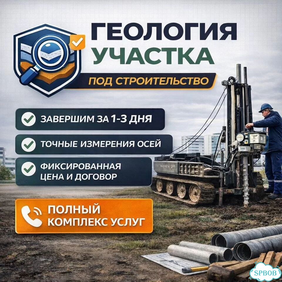 Геология участка под ключ/ Вынос границ участка фото 1