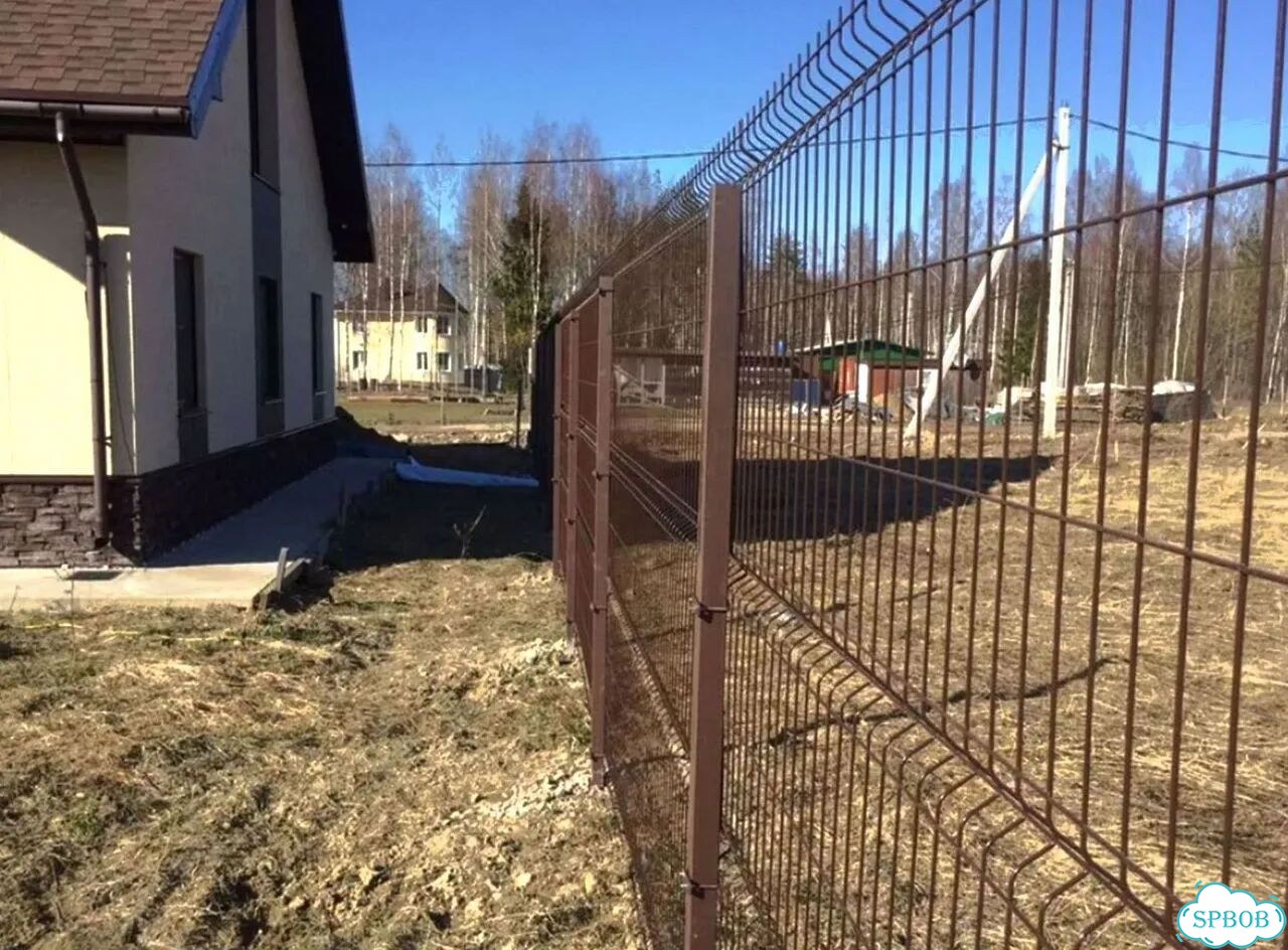Забор из сетки 3Д фото 1