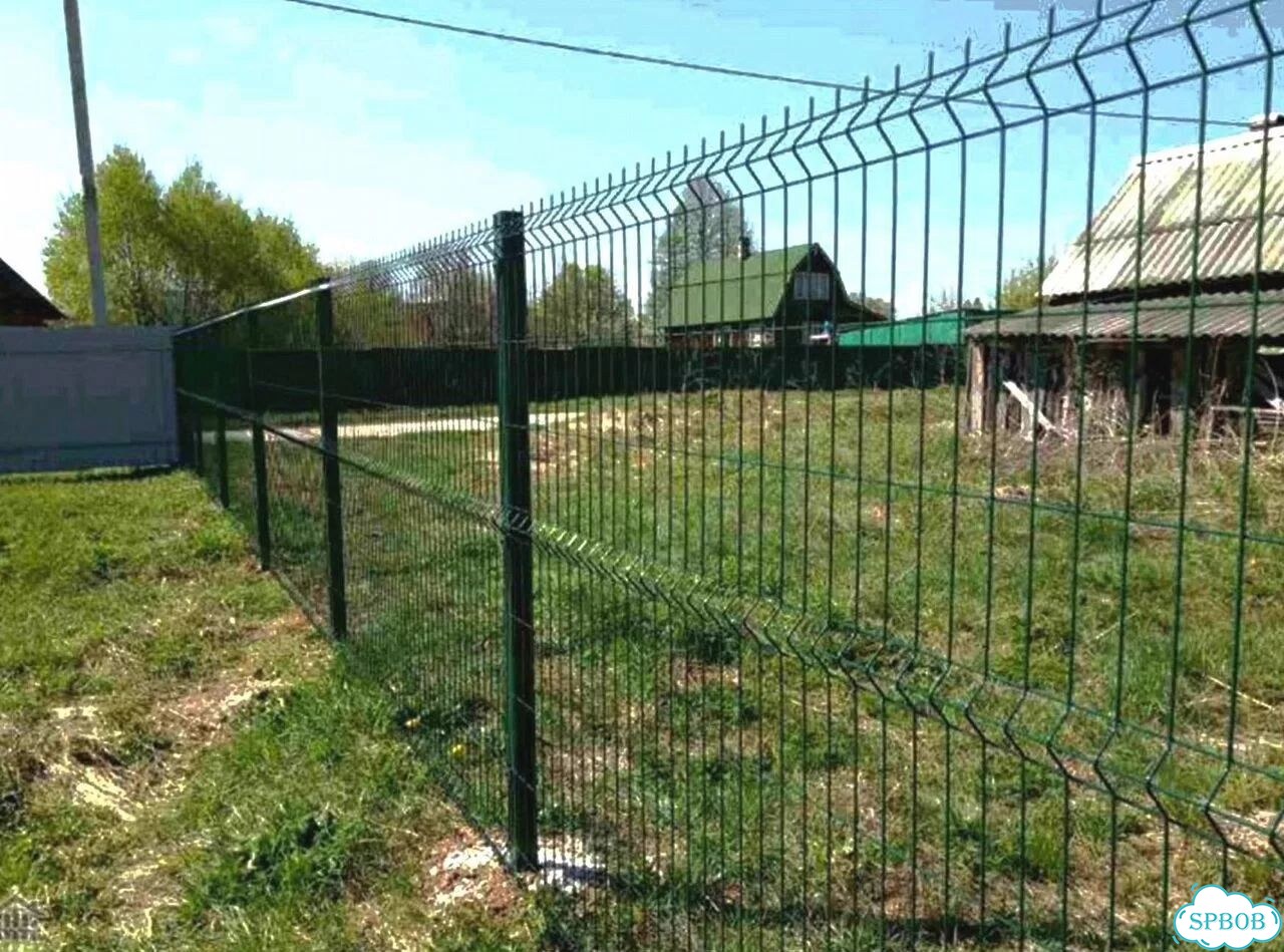 Забор из сетки 3Д фото 5