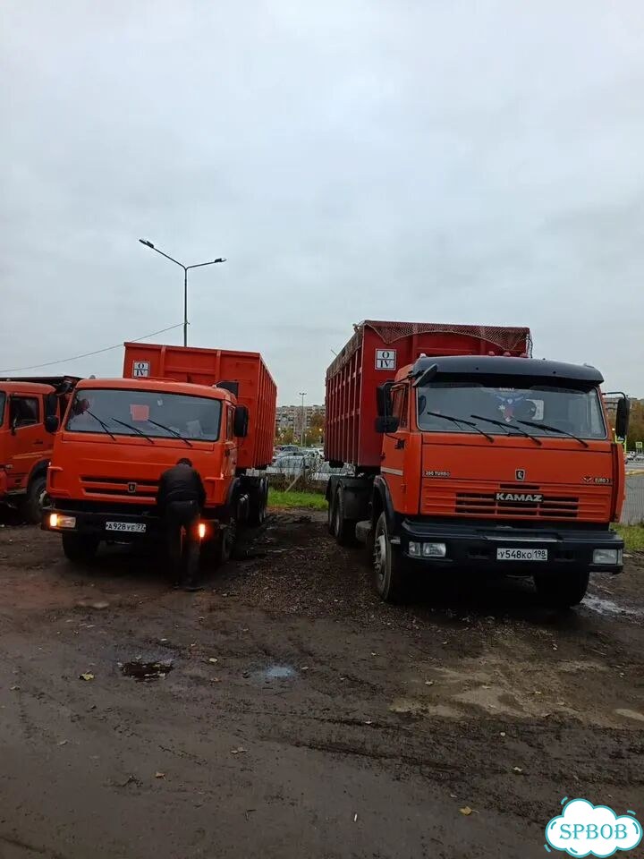 Вывоз мусора контейнером 27м3 фото 1