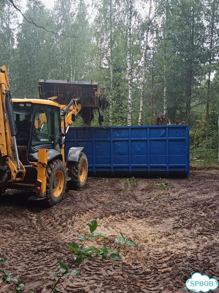 Вывоз мусора контейнером 27м3 фото 4