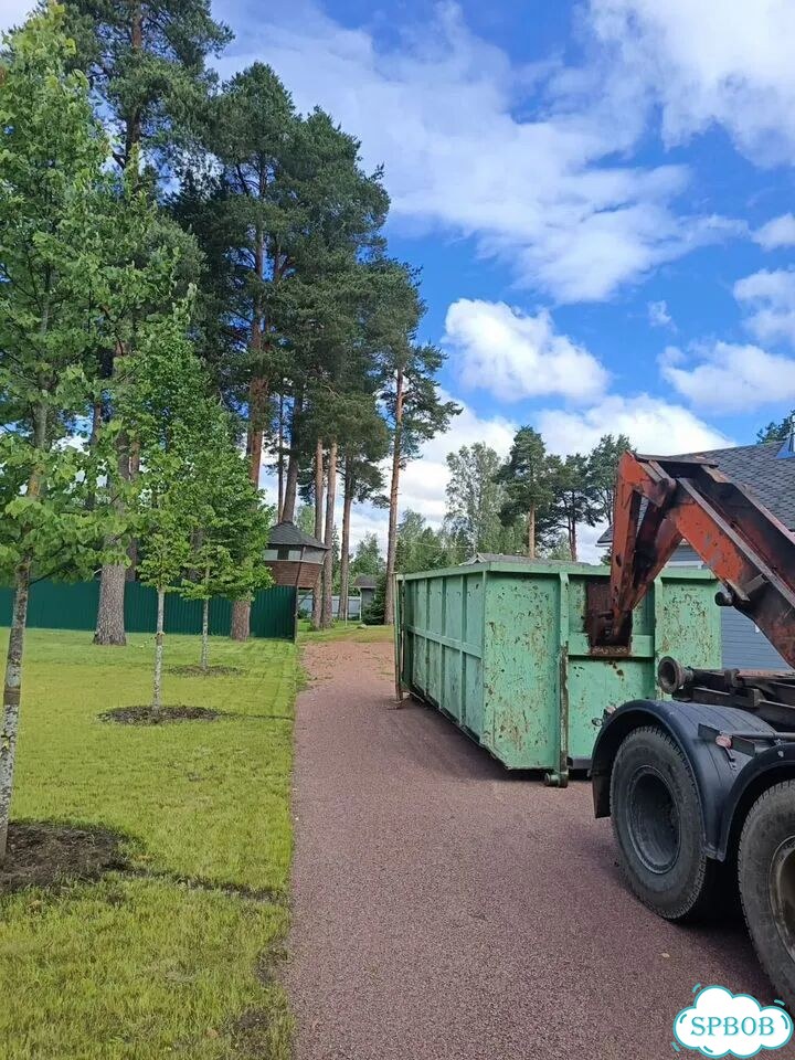 Вывоз мусора контейнером 27м3 фото 9