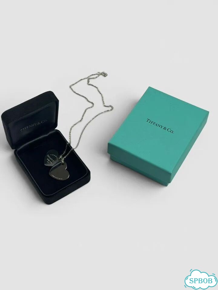 Колье Tiffany Large Double Heart - Оригинал фото 3