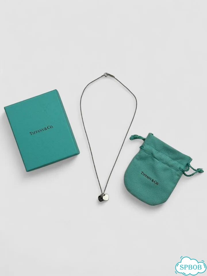 Колье Tiffany Double Heart Silver - Оригинал фото 2