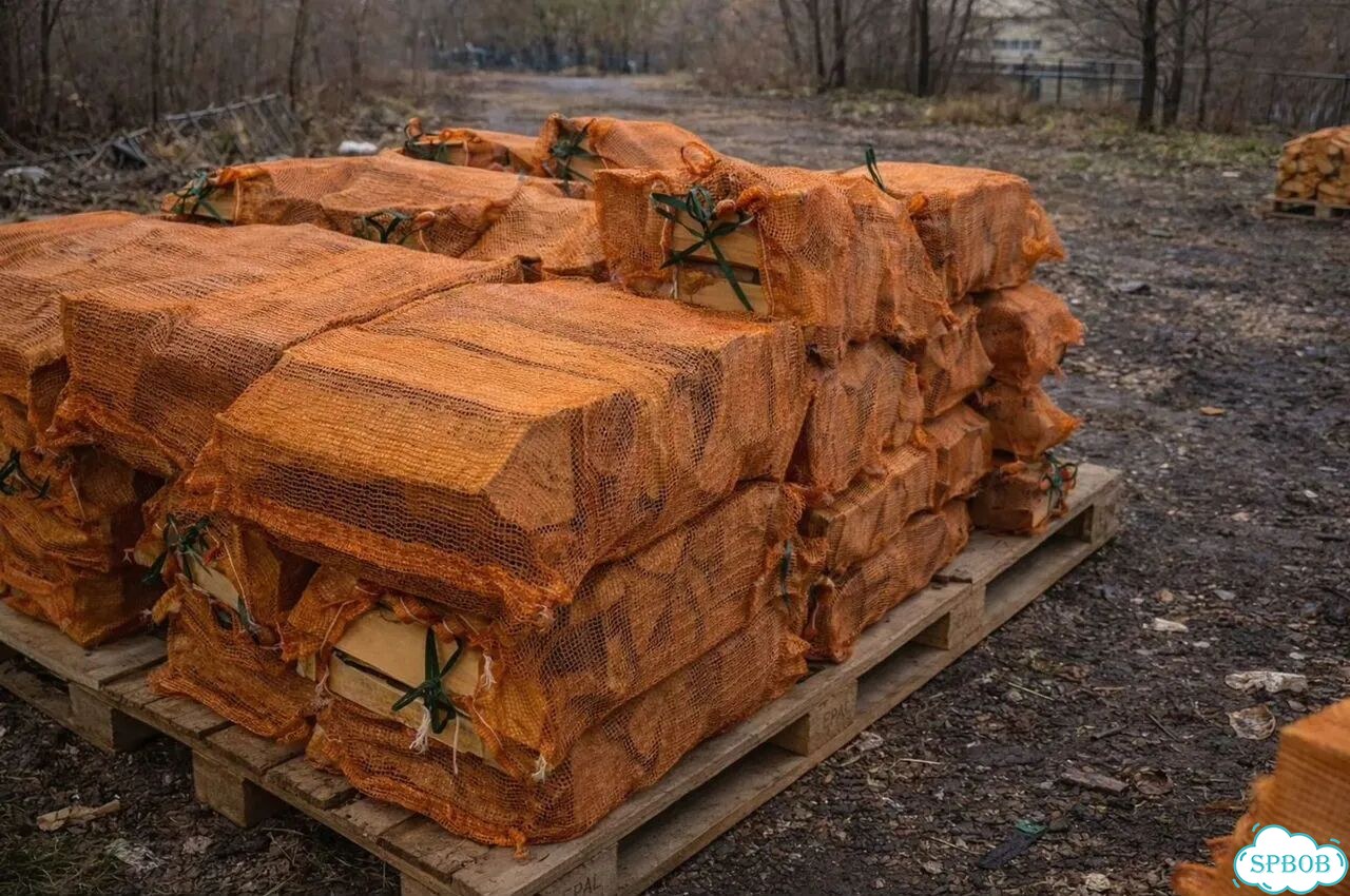 Сухие дрова в сетках, опт от 100/700 фото 10