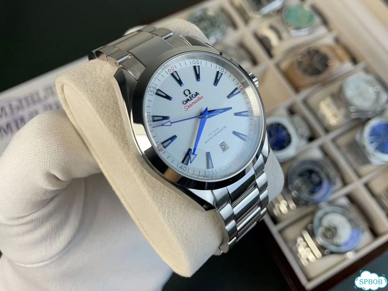 Часы мужские Omega Co-Axial Aqua Terra фото 5