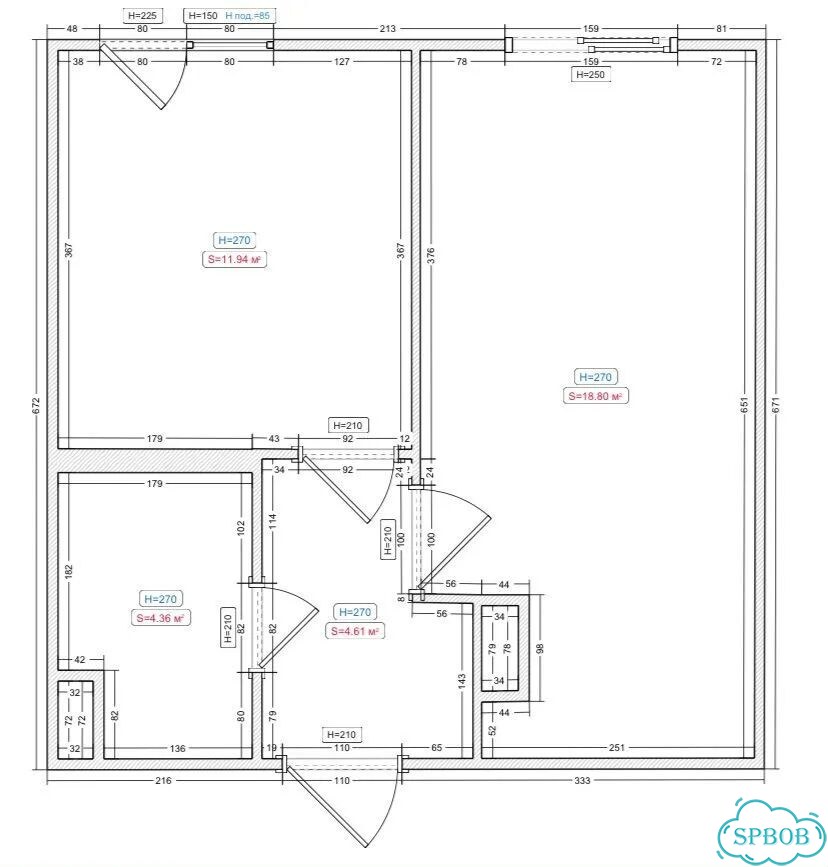 1-к. квартира, 39 м², 4/12 эт. фото 24