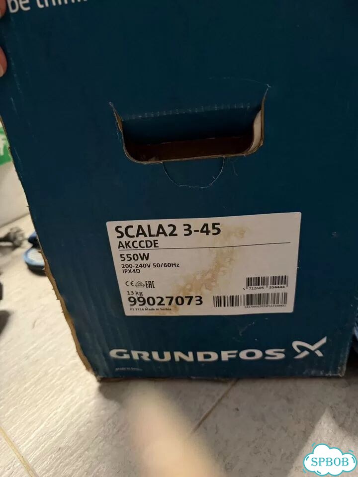 Насосная станция Grundfos scala2 3-45 фото 1