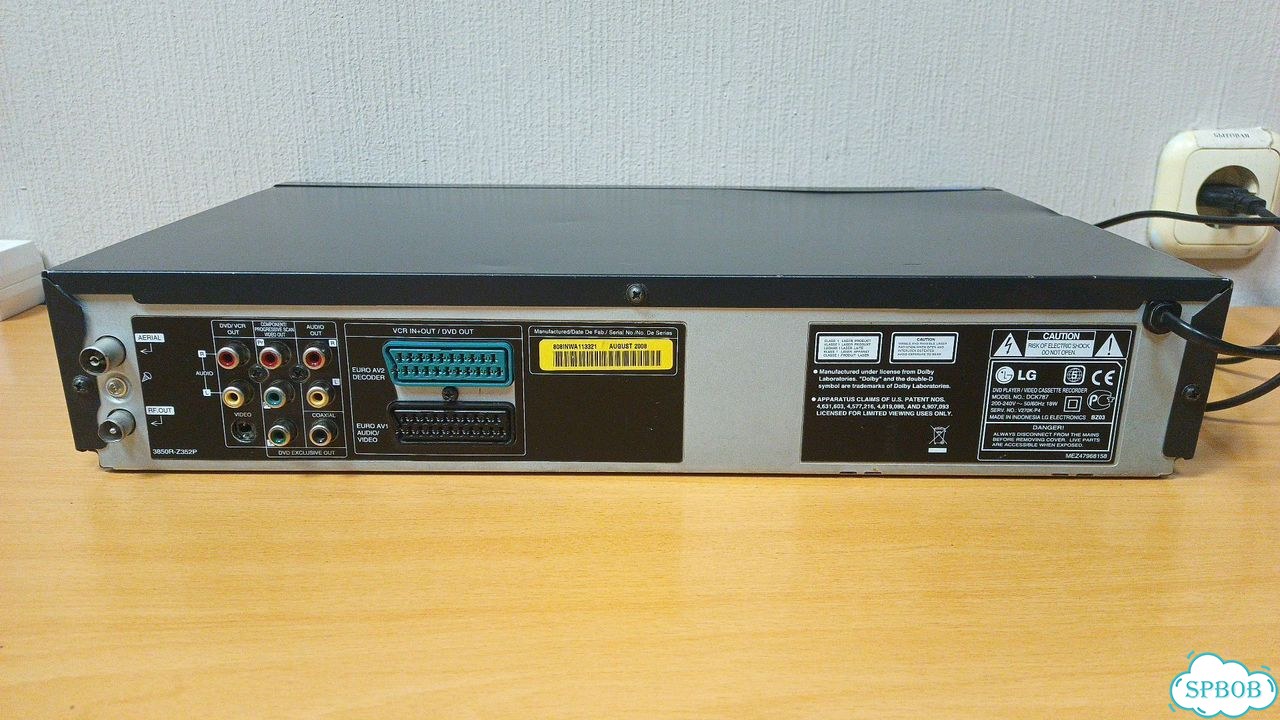 Видеомагнитофон VHS DVD LG DCK787 6 головок HiFi фото 6