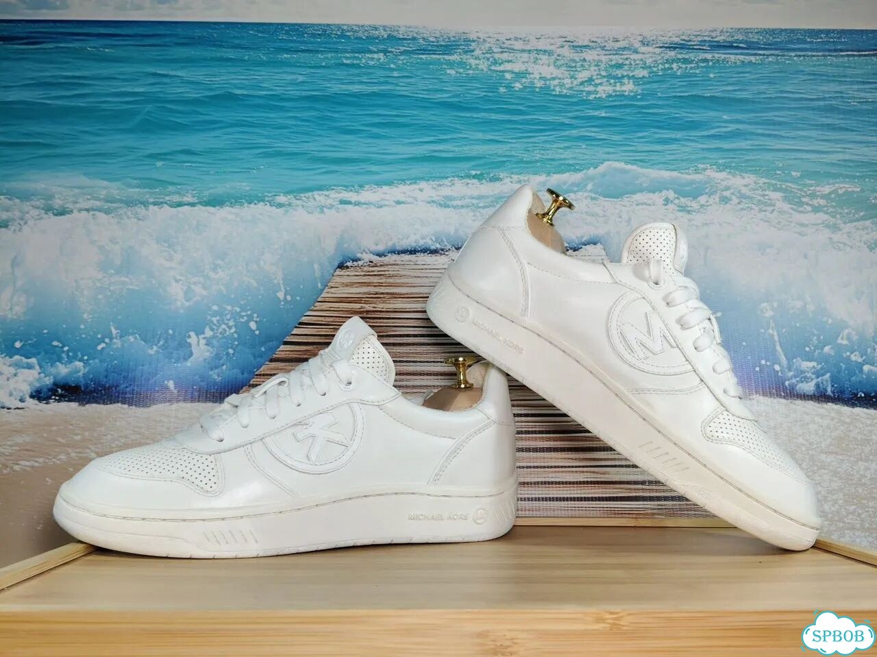 38-39/24.5 Оригинал Michael Kors кожаные кроссовки фото 9