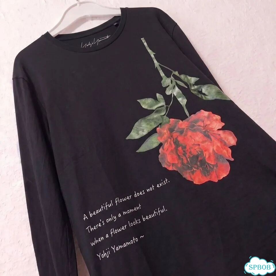 Лонгслив Yohji Yamamoto flower sleeve фото 6