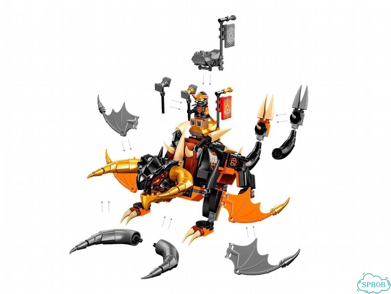 Lego Ninjago Лего 71782 Земляной дракон Коула фото 6