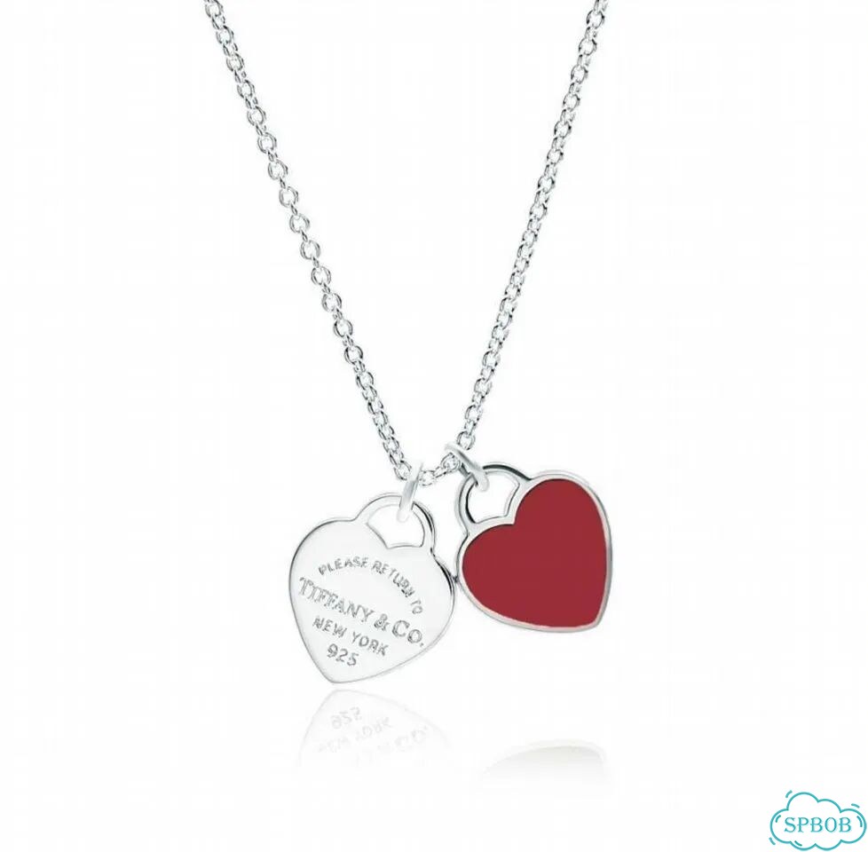 Колье Tiffany Double Heart Red - Оригинал фото 1