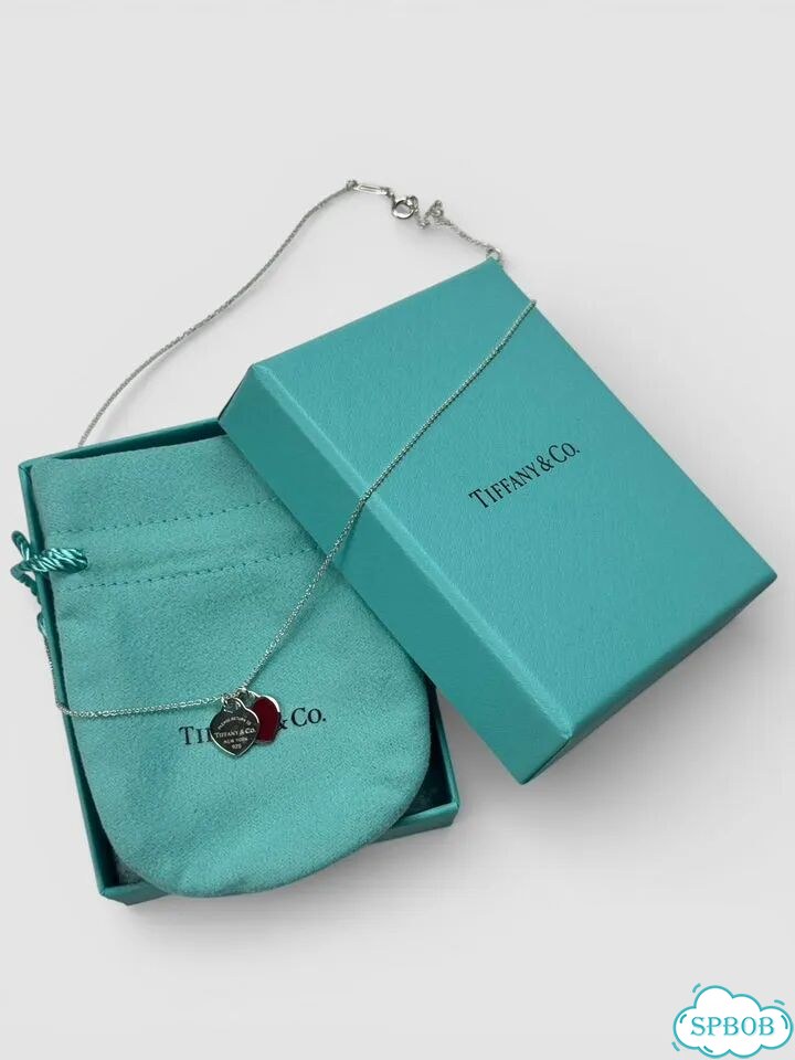 Колье Tiffany Double Heart Red - Оригинал фото 2
