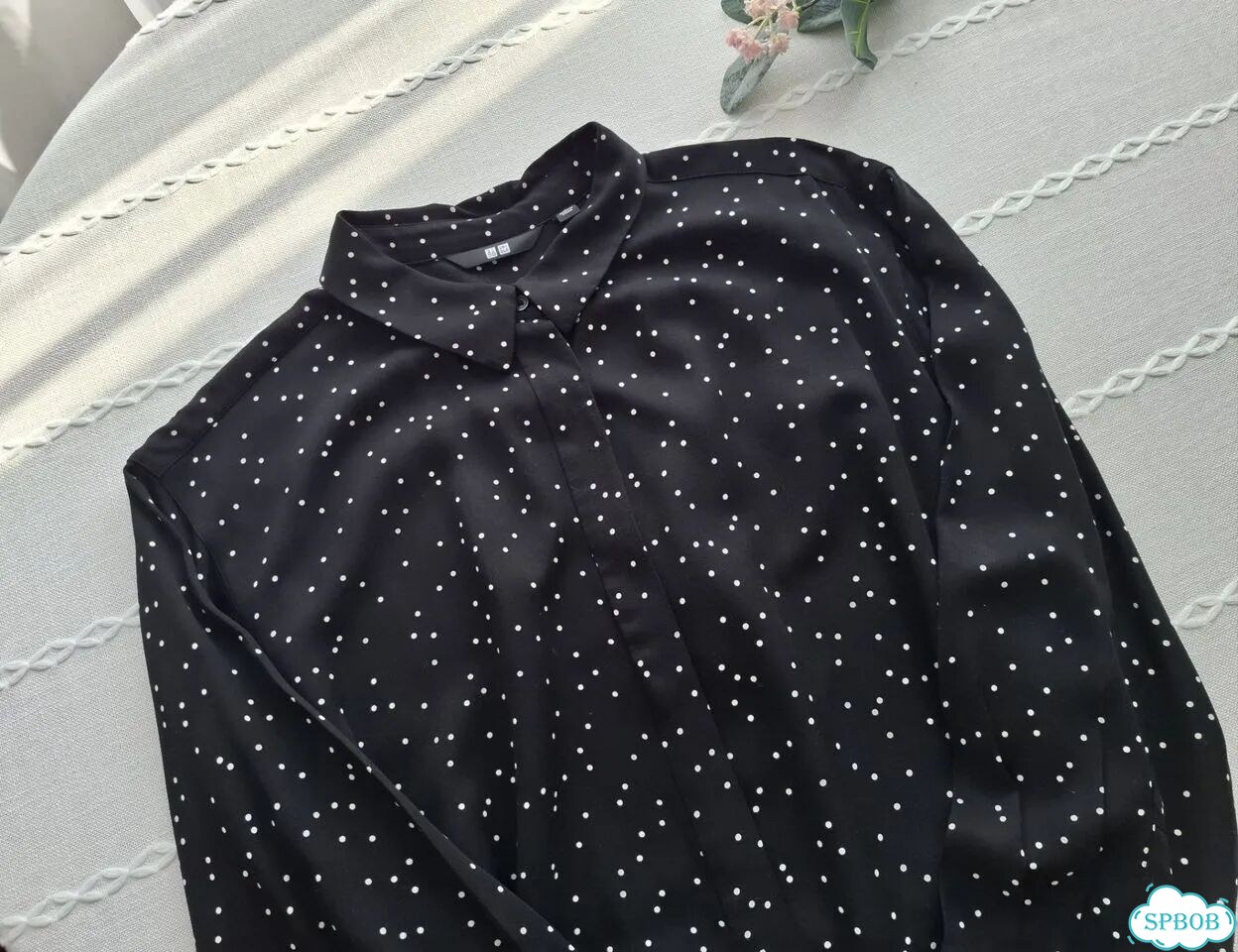 Платье рубашка в горошек Uniqlo фото 1