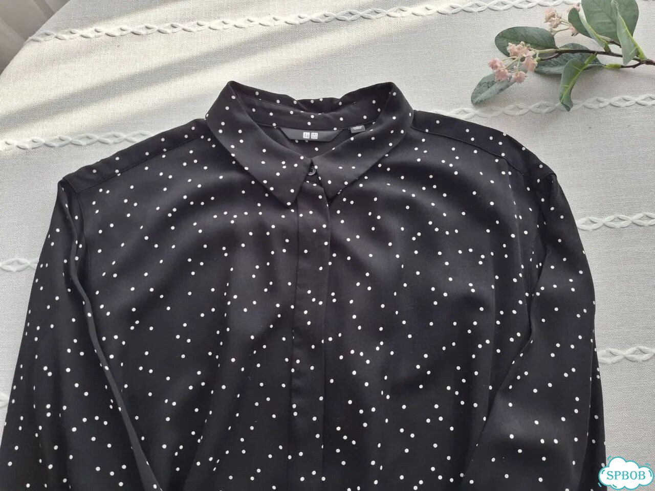 Платье рубашка в горошек Uniqlo фото 2