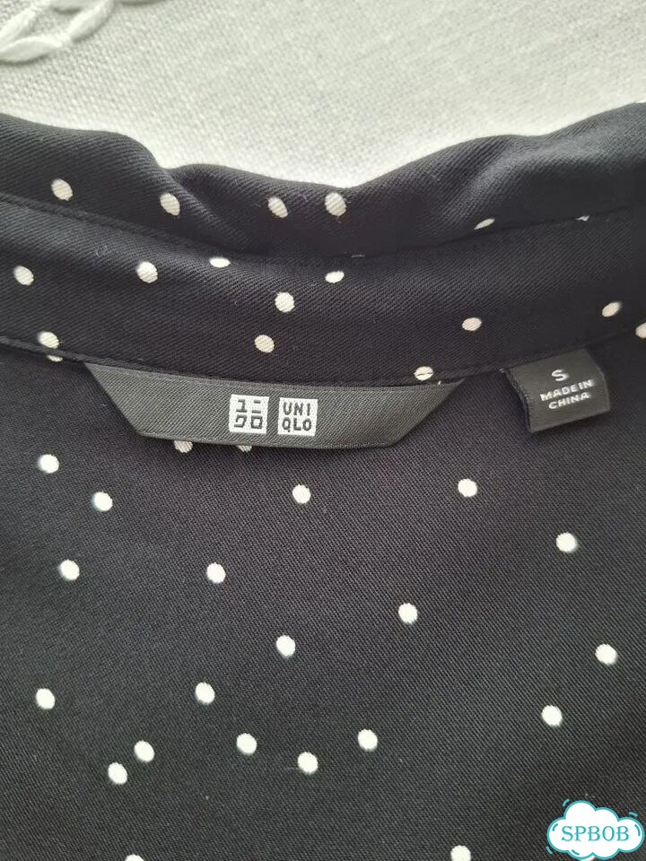Платье рубашка в горошек Uniqlo фото 4