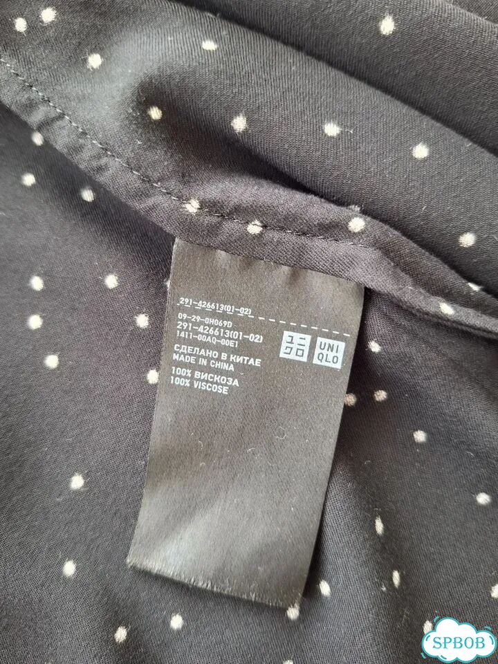 Платье рубашка в горошек Uniqlo фото 6