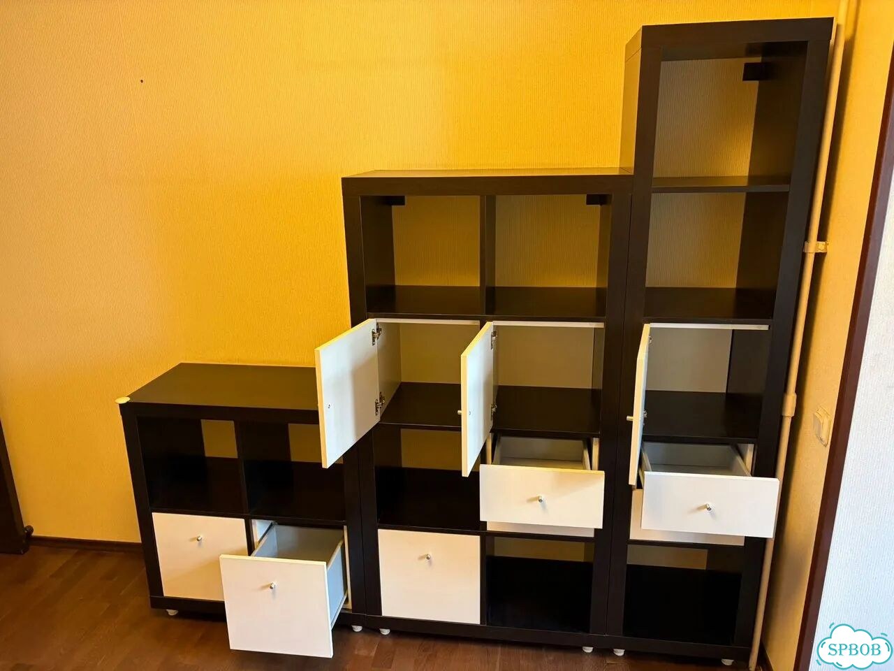 Стеллаж IKEA темный фото 1