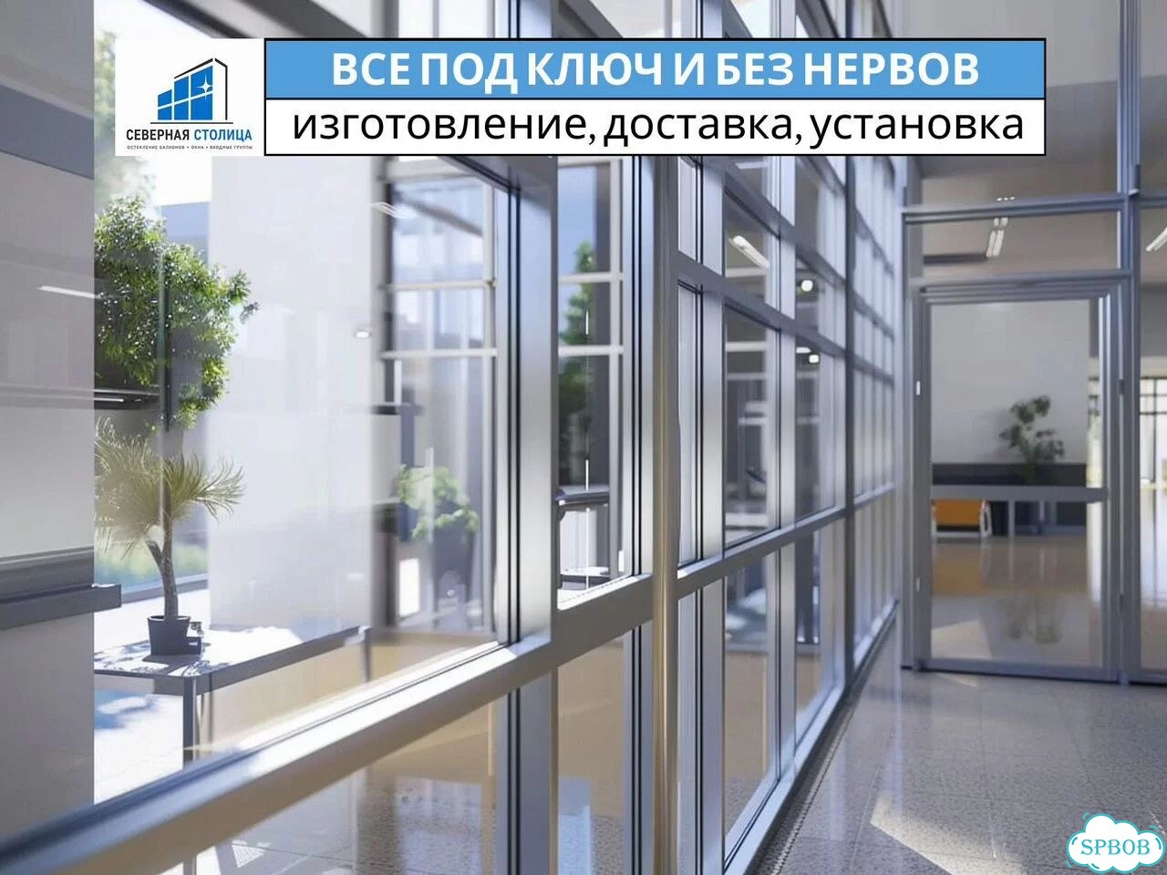 Аллюминиевые окна остекление фото 6