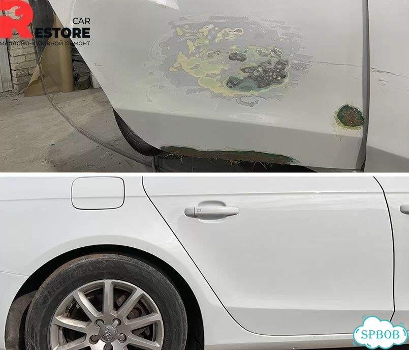 Стапельные работы и покраска авто после дтп фото 2