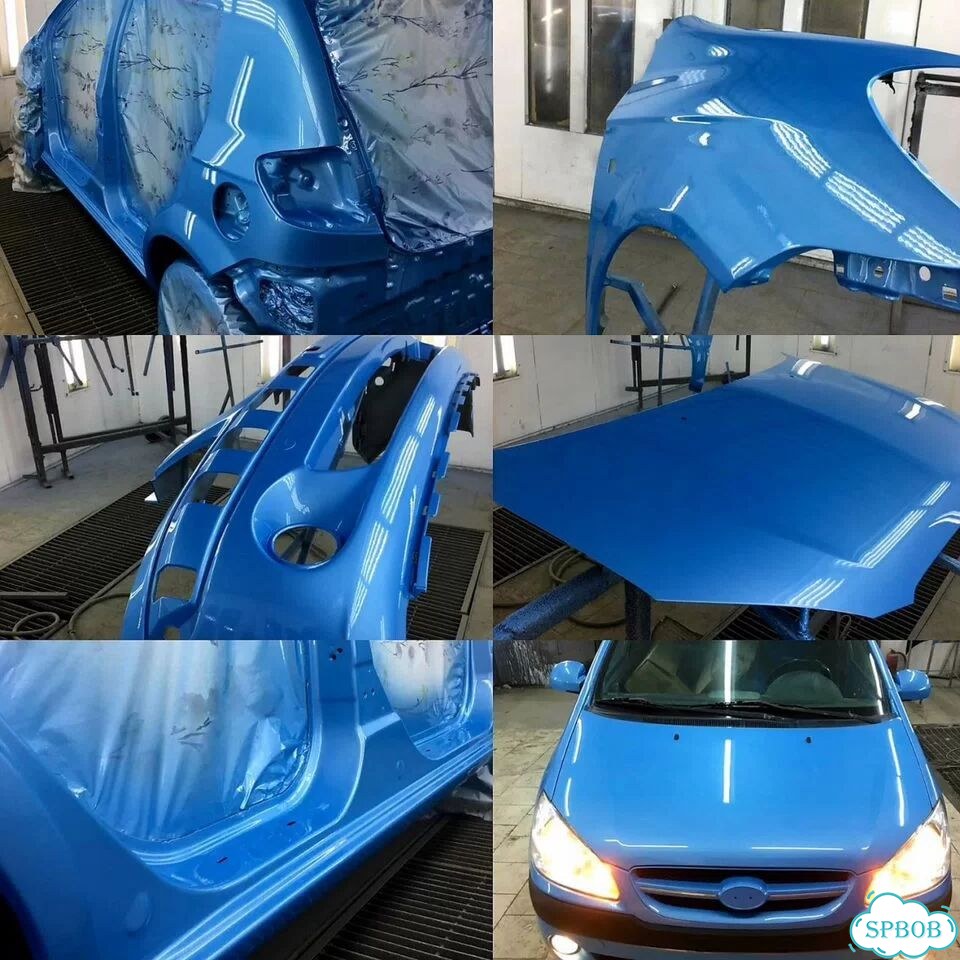 Стапельные работы и покраска авто после дтп фото 8