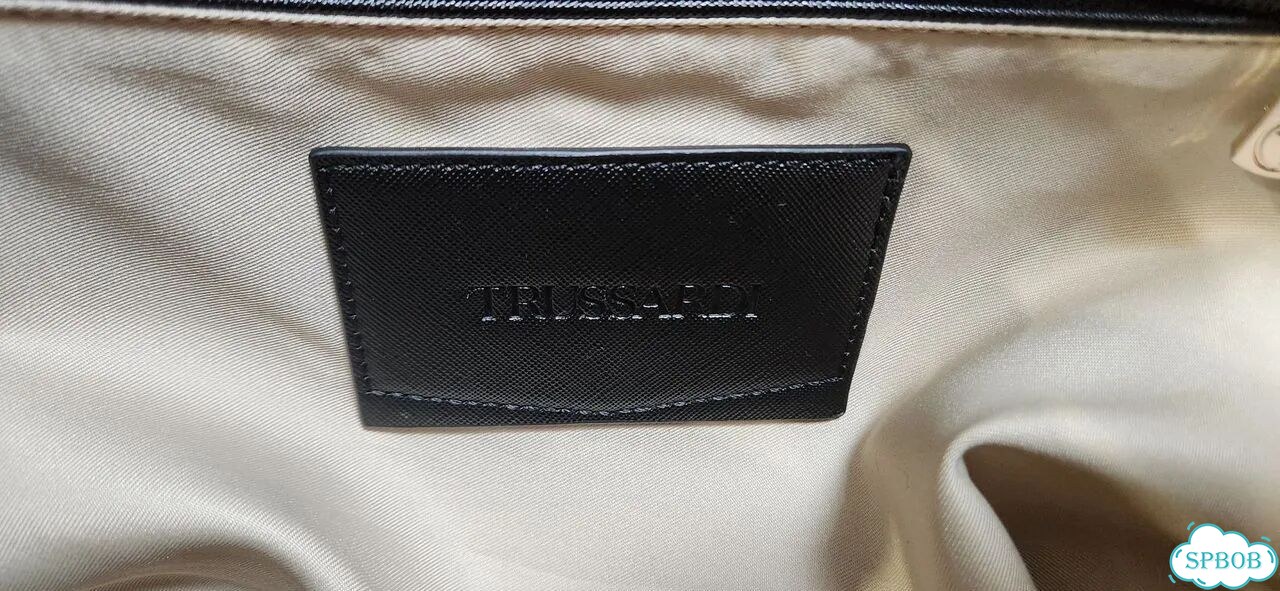 Сумка Trussardi lisbona черная фото 7