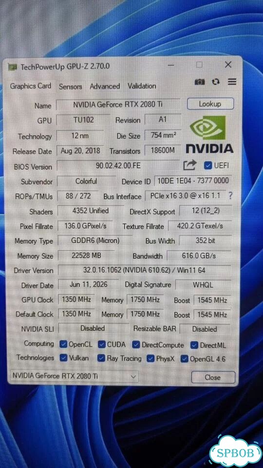 Продам Rtx 2080 ti 22 гб + nvlink фото 9