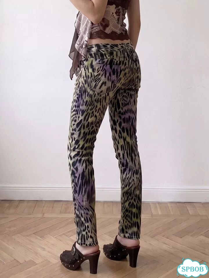 Джинсы скинни Cavalli type питон леопард фото 2