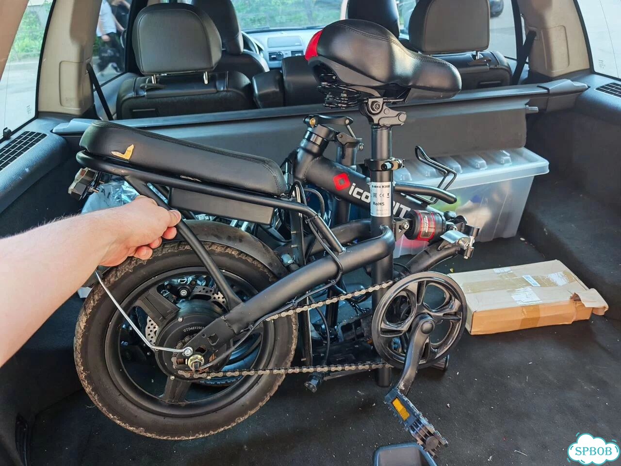 Складной электровелосипед iconeBIT E-bike ib-1910k фото 8