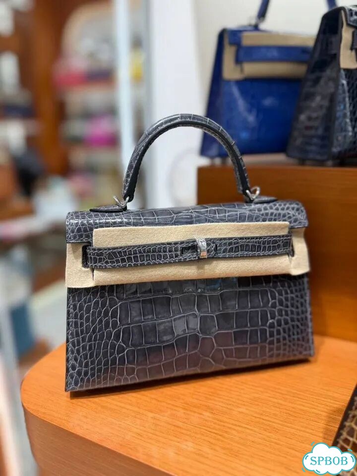 Сумка hermes kelly pochette крокодил фото 1