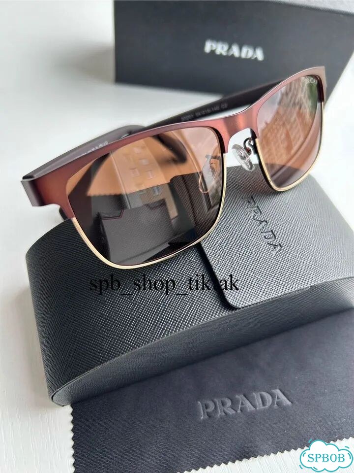 Солнцезащитные очки Prada brown с поляризацией фото 2