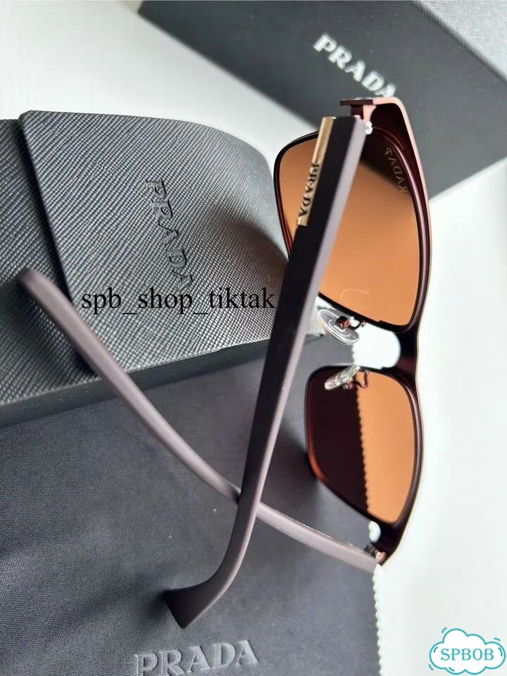 Солнцезащитные очки Prada brown с поляризацией фото 5