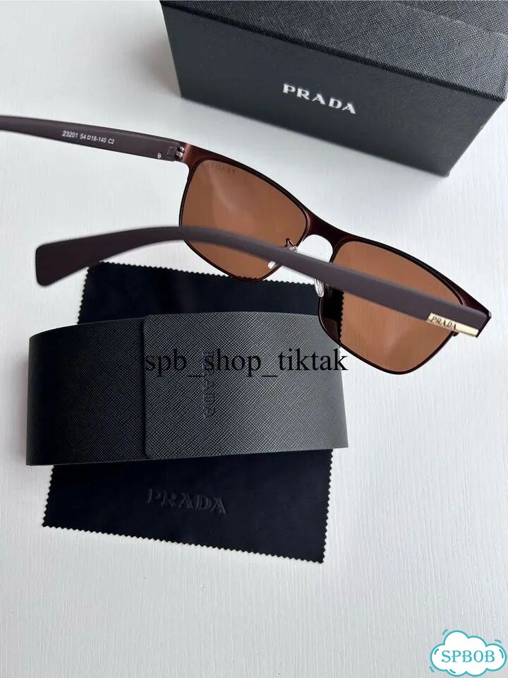Солнцезащитные очки Prada brown с поляризацией фото 6