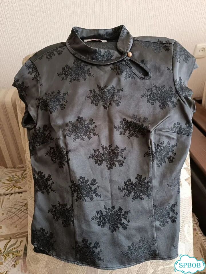 Блузка Zarina черная фото 1