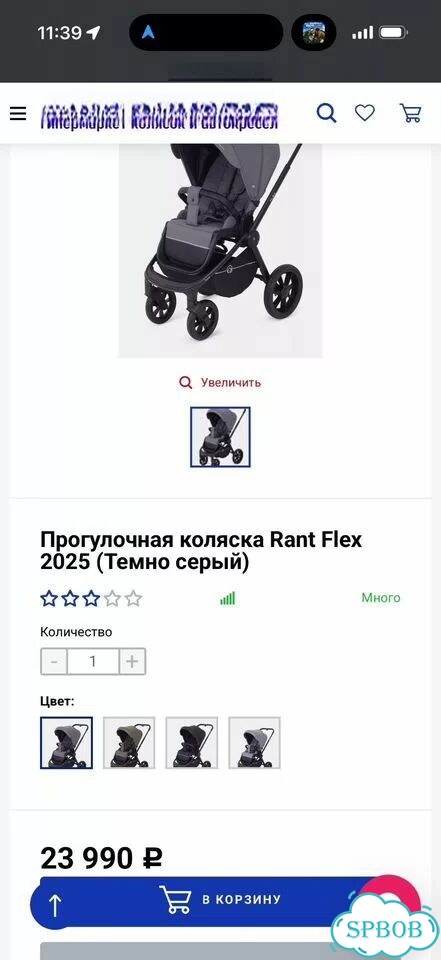 Коляска прогулочная Rant Flex 2025 фото 2
