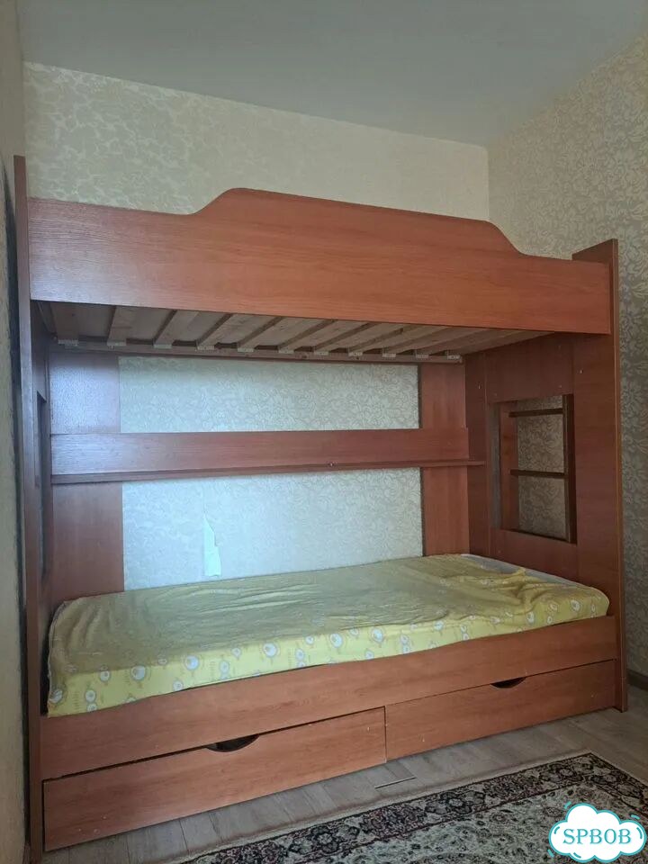 Двухъярусная кровать бу с матрасами фото 1
