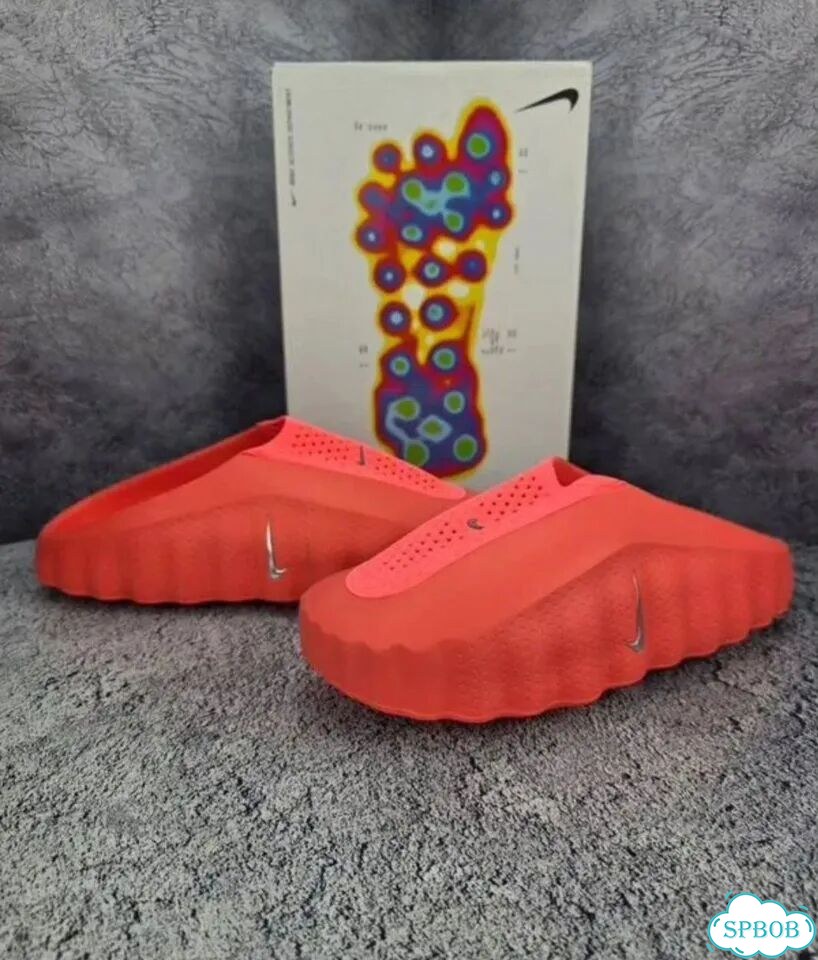 Сабо Nike mind 001 красные фото 1