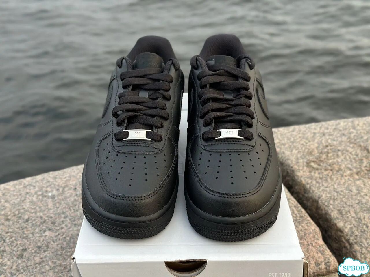 Nike Air Force 1 Black Оригинал фото 5