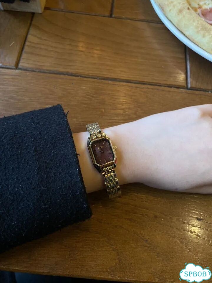 Часы Burker Isabell petite gold burgundy фото 4